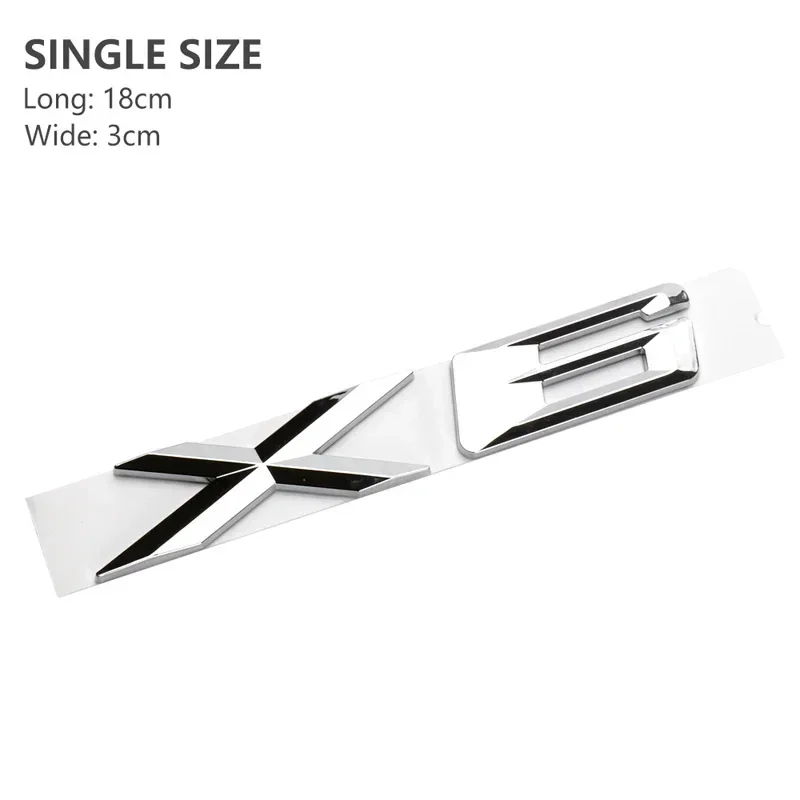 

3D ABS черные хромированные буквы для автомобилей задний багажник эмблема значок для X6 логотип BMW X6 E71 F16 E72 G06 наклейки надписи аксессуары