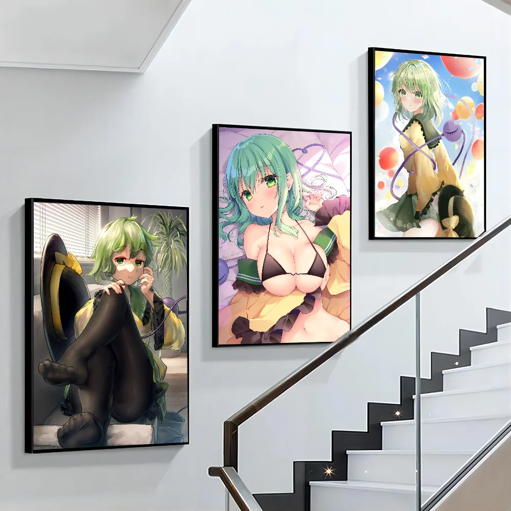 Плакат Touhou Project Komeiji Koishi-Аниме Девушка С Бумажным Принтом Художественный Декор