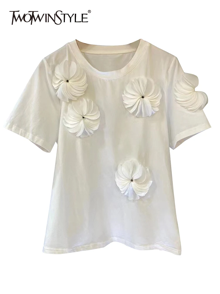 

Twotwin2 Стиль Лоскутная аппликация футболки для женщин круглый вырез короткий рукав пуловер летняя футболка женская модная стильная одежда