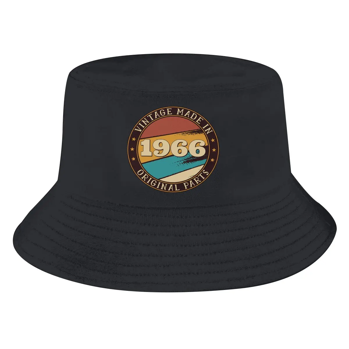 

Vintage Made in 1966 Unisex Bucket Hats Hip Hop Fishing Sun Cap Fashion Style Designed