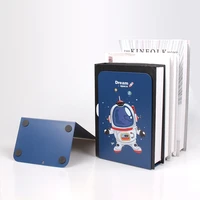 cartoon book holder bookends book stand student book ends printing multiple pattern optional metal book stopper navy outer space