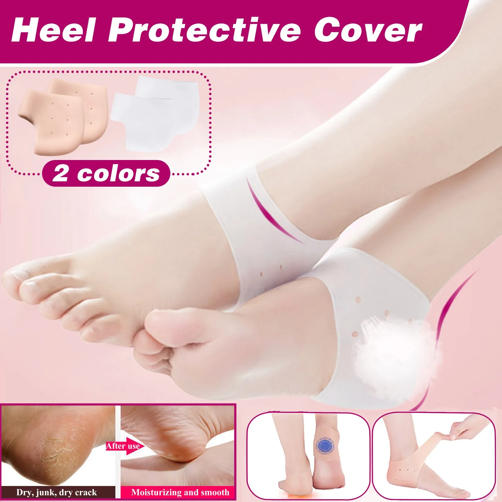 

Гелевые треснувшие защитные колготки унисекс увлажняющие колготки 1 Защитные колготки на пятке сухие зимние носки силиконовые колготки Ро...