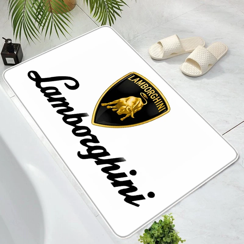 

Entrance Carpet L-Lamborghini Bathroom Mat Bath Mats Rugs Cute Rug Living Room Custom Carpets Home Foot Kitchen Prayer Door