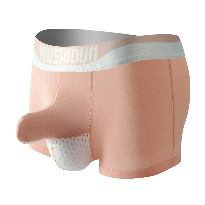 

Men's spring, summer, autumn and winter middle waist gun egg separation boxer pants all cotton underpants underpants