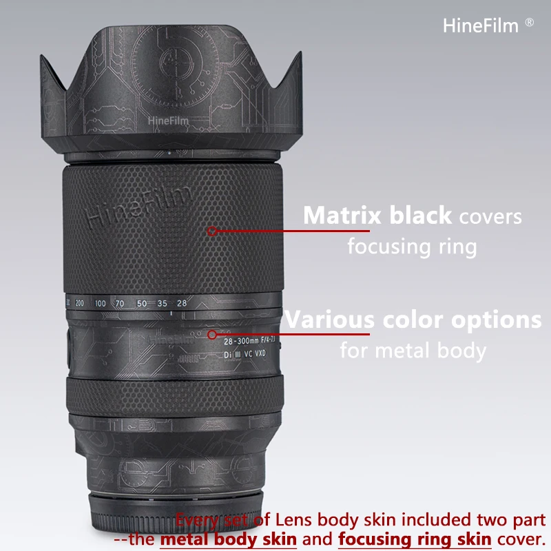 Фото Защитная пленка Hinefilm для Tamron 28-300 E наклейка на рассеиватель 28300, защитная пленка для объектива Tamron 28-300 мм F/4-7,1, Защитная пленка для объектива 28 300 №3