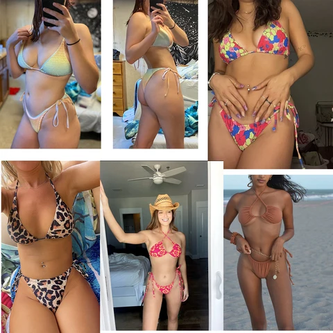 Bikini Women Push Up High Cut Swimsuit Summer Swimwear Solid Bathing Suits Beachwear Women Brazilian Micro Sexy Bikini 2023 New
