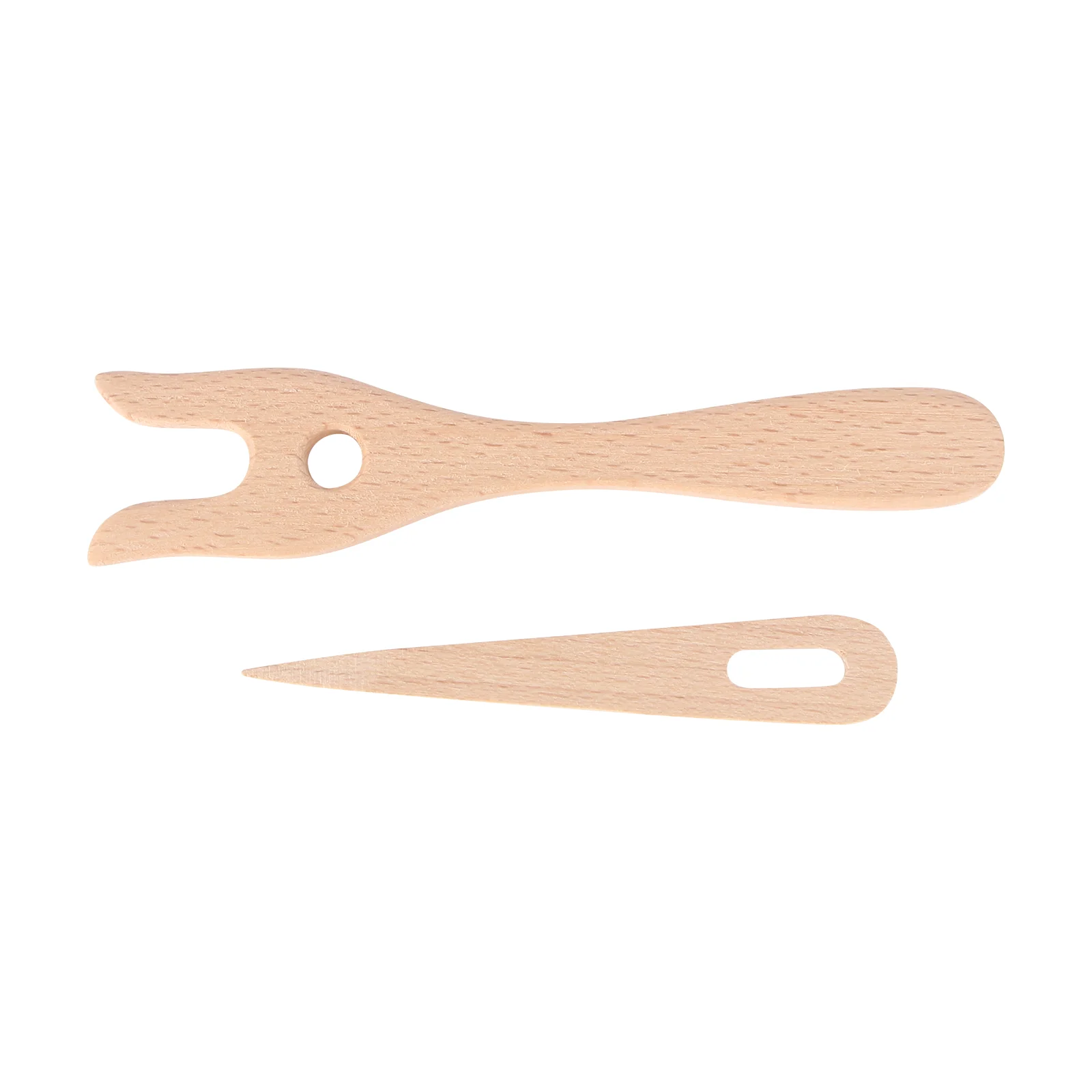 

Knitting Forktool Kids Needle Wood Wooden Cording Eye Crafting Manual Large Lucet Bracelet Diy Knitteing Craft Simple Stick Loom