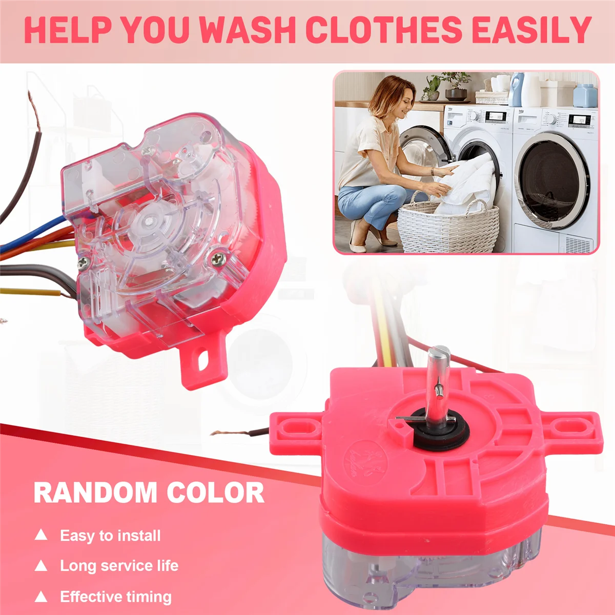 Универсальный таймер деталей стиральной машины с 6 проводами 220 В 3 5 А DXT15SF-G