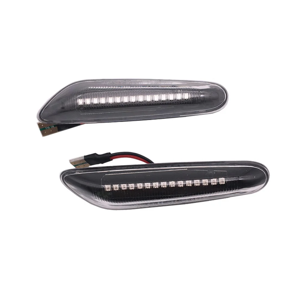 2x последовательные мигающие светодиодные указатели поворота боковой габаритный