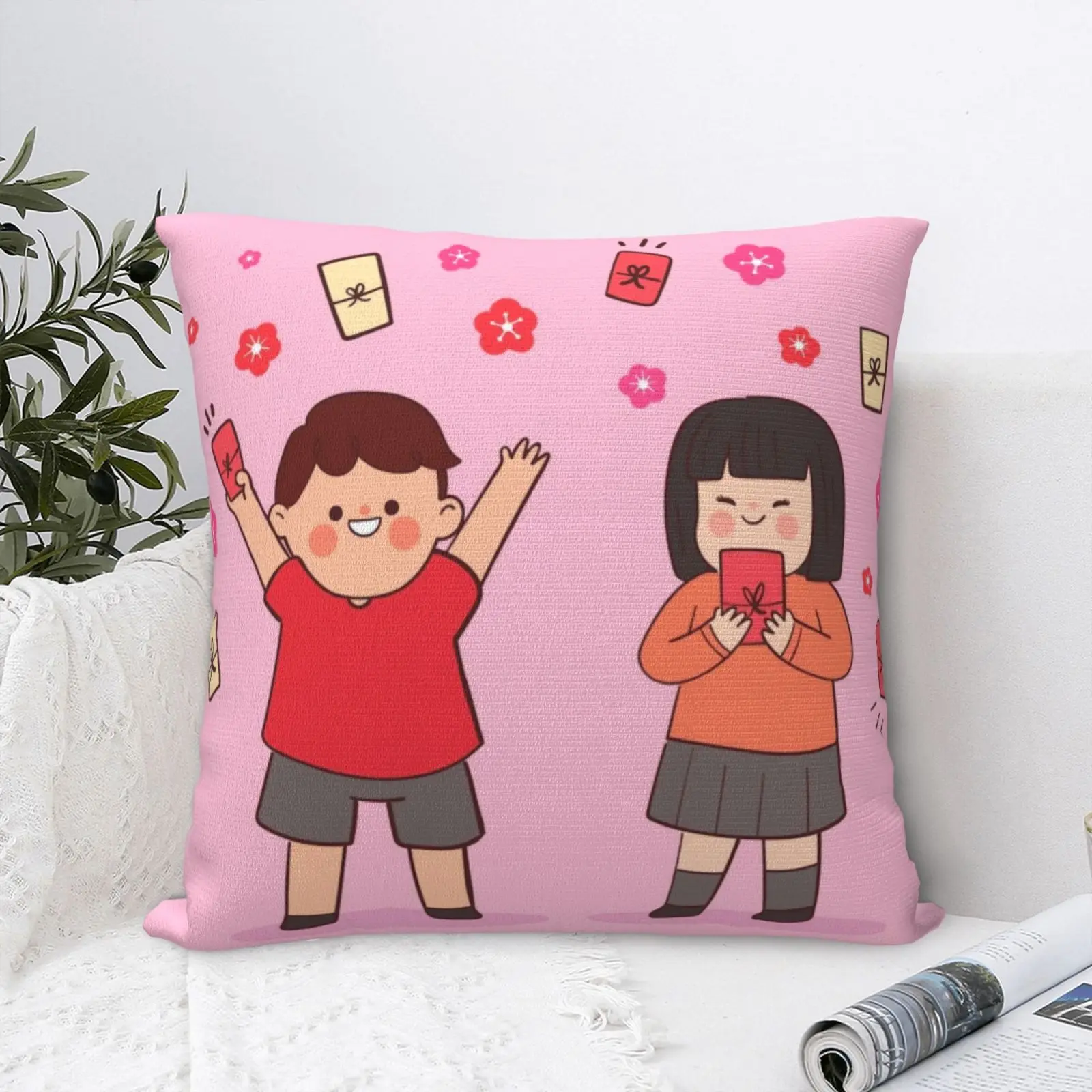 

Decorative Pillows Home Textile Bedding Supplies Square Durable Customized Pink Kawaii Body Sleeping Bedroom Travel Pad Boy Girl