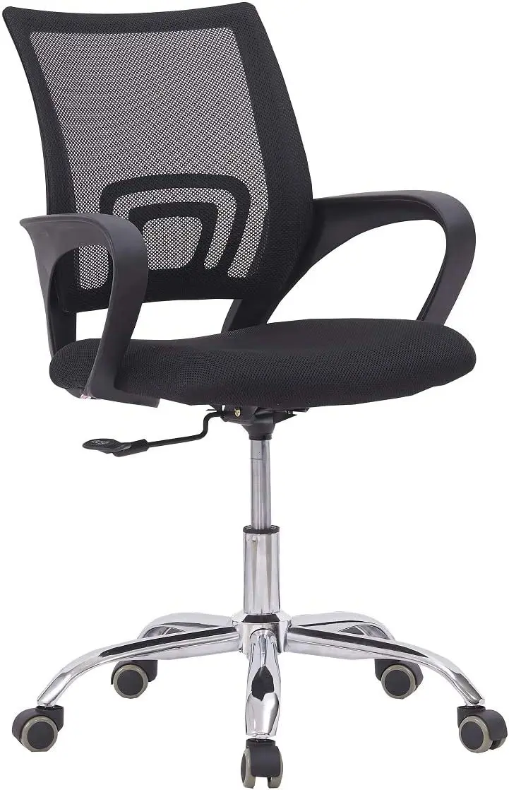 

Workstation Armrest Office Chairs for PC Laptop Computer Task Black Mahmayi Home Contemporary