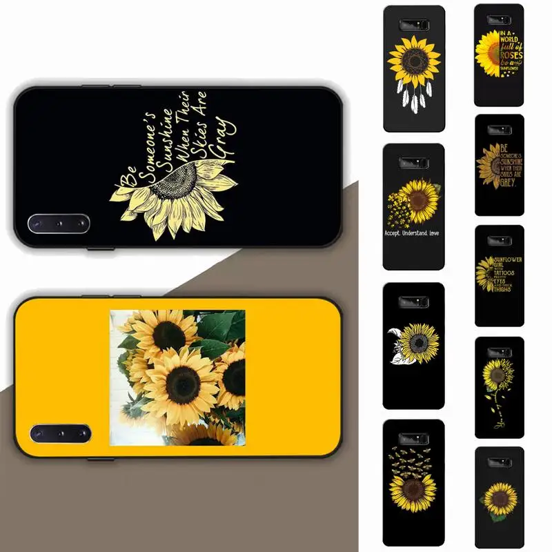 

Yellow Flower Small Daisy Sunflowe Phone Case for Samsung Note 5 7 8 9 10 20 pro plus lite ultra A21 12 72