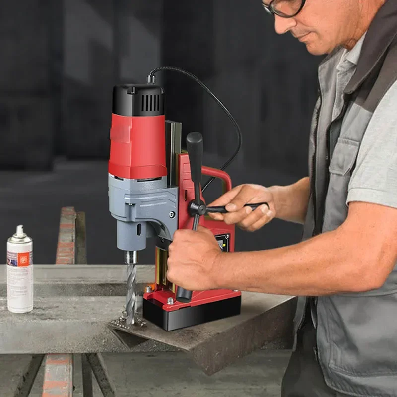 AX13RE Маленькая электрическая магнитная дрель для пола 220 В Мощная Портативный
