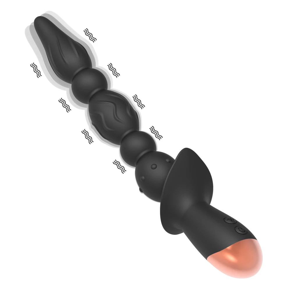 Сильный шок силиконовые Потяните бусины Анальная пробка женский вибратор секс-игрушки для Женская Вагина мужской массажер простаты взрослые 18 магазин