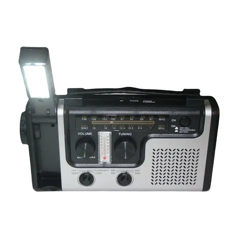 

Портативный радиоприемник AM/FM/SW с сигнализацией SOS и динамиком