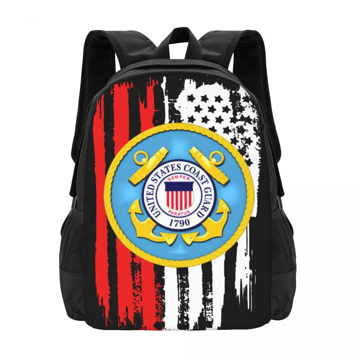 

Простая стильная Студенческая школьная сумка береговой охраны США, водонепроницаемый вместительный Повседневный Рюкзак, дорожный рюкзак для ноутбука