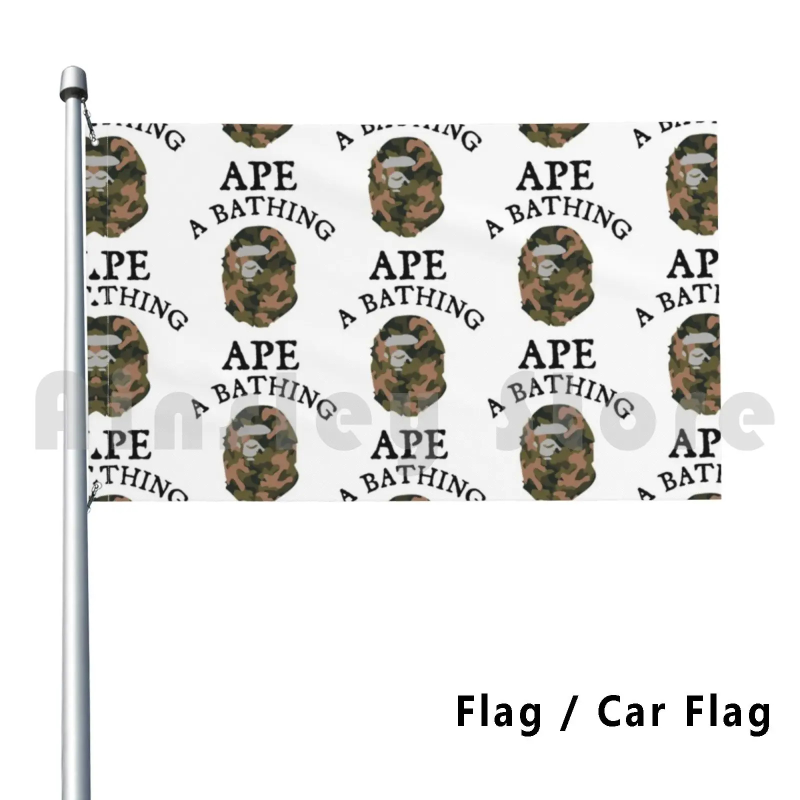 Уличный декор флаг автомобиля Ape забавные мемы обзор документальный фильм Акула