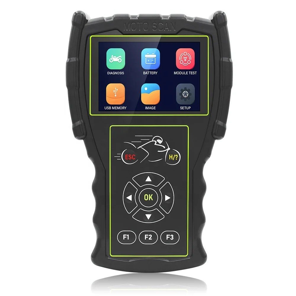 

JDiag M100 Motorcycle 2in1 OBD2 Automotive Diagnostic Scanner Support 12V Battery Analyzer Tester