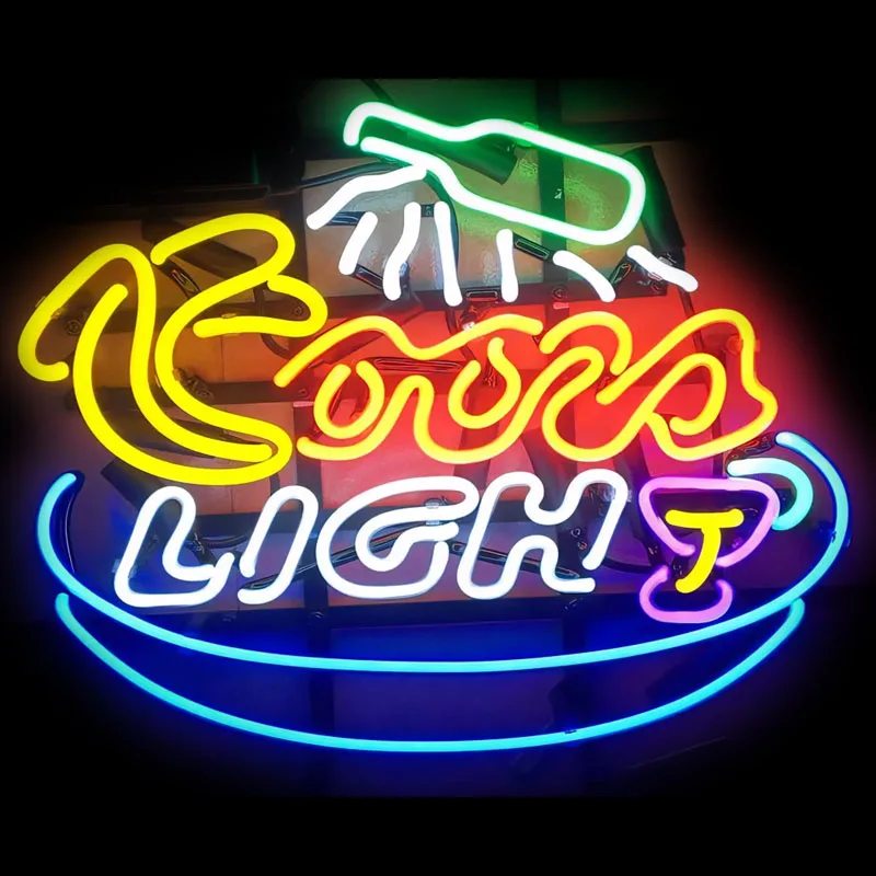 

Coors Light Neon Signs Handmade Real Neon Tubes Neon Sign For Beer Bar Pub Club Wall Decor Man Cave Store Party Indoor Lighting