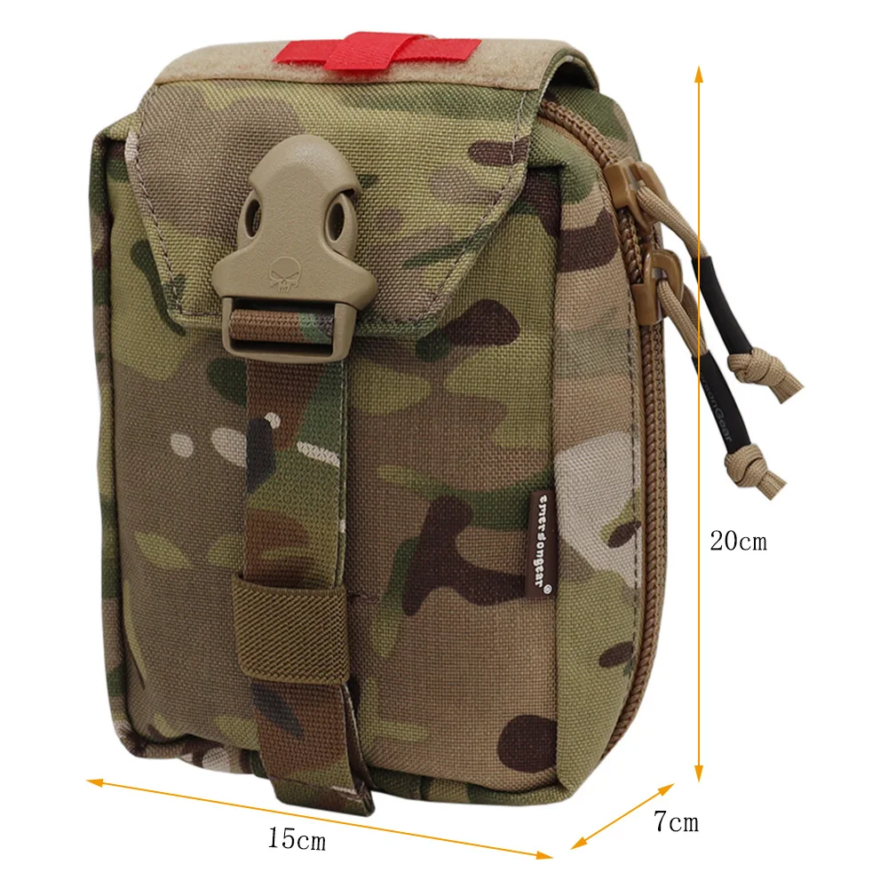 Фото Тактическая аптечка Emersongear MOLLE, медицинская сумка EMT IFAK, сумка для выживания с застежкой-молнией, мультикам, сумка для инструментов Molle №2