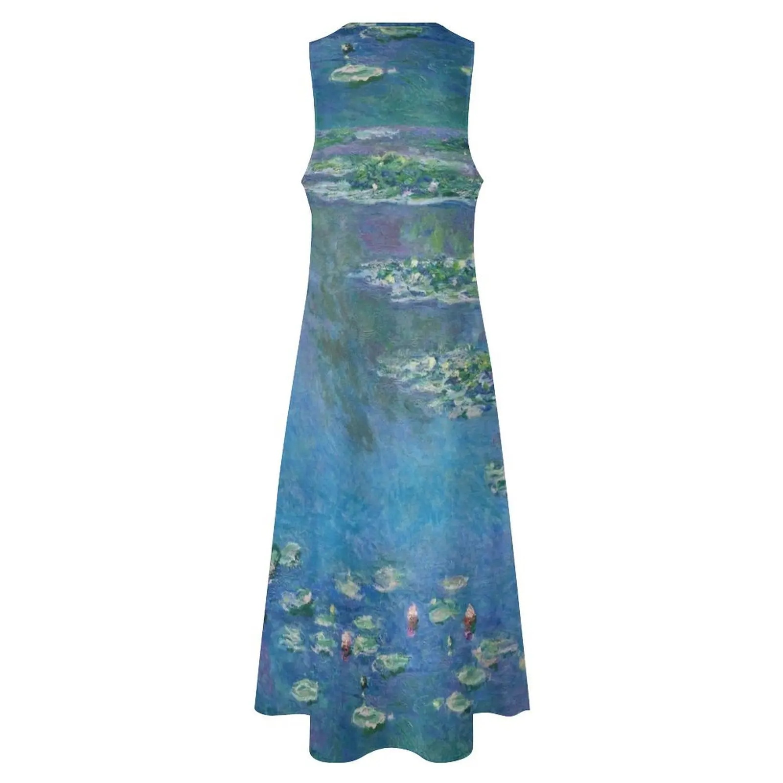 Claude Monet - Water Lilies 1906 Длинное платье платья для особых мероприятий женская одежда