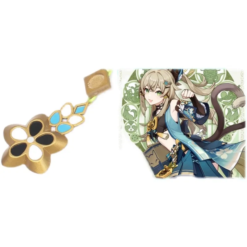 

Anime Game Genshin Impact Kirara Flower Cosplay EVA Headwear Women Girl Costume Props Hair Pin Accessories Waist Props Gift