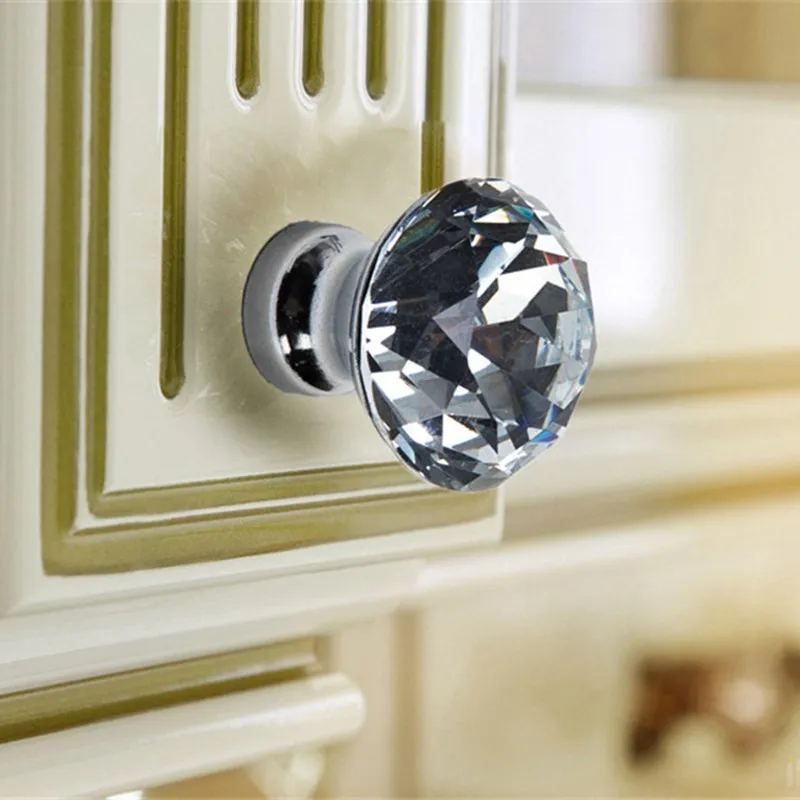 KK &amp FENG 1 шт. Европейские хрустальные ручки двери кухонных шкафов ювелирные