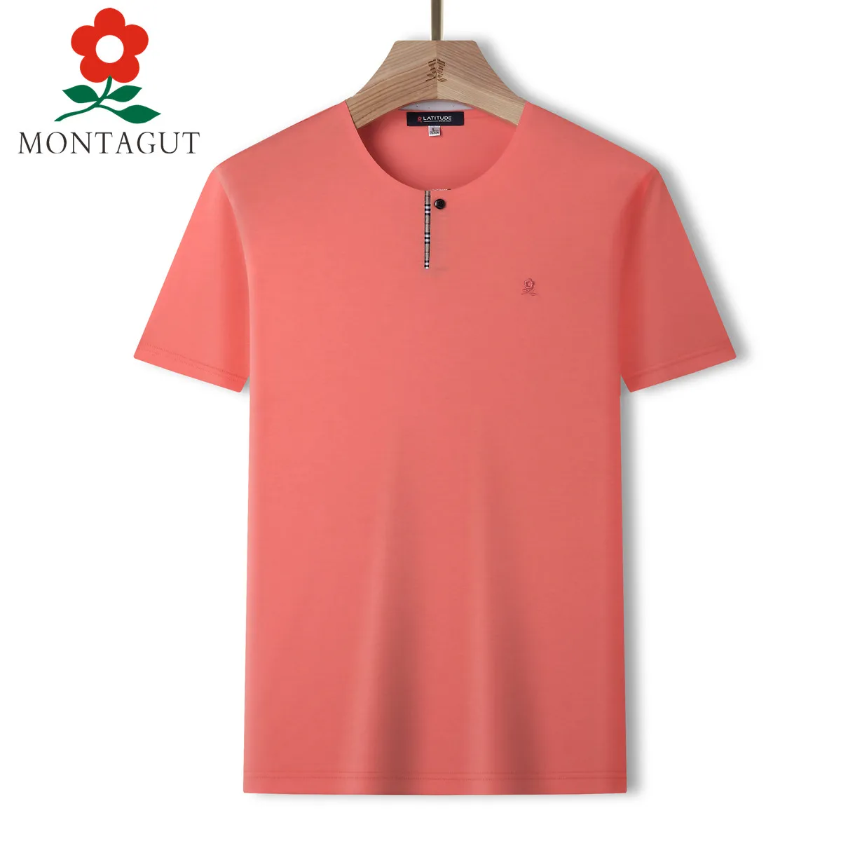 

Montagut [breathable and comfortable] summer new style simple leisure versatile men's T-shirt short sleeve