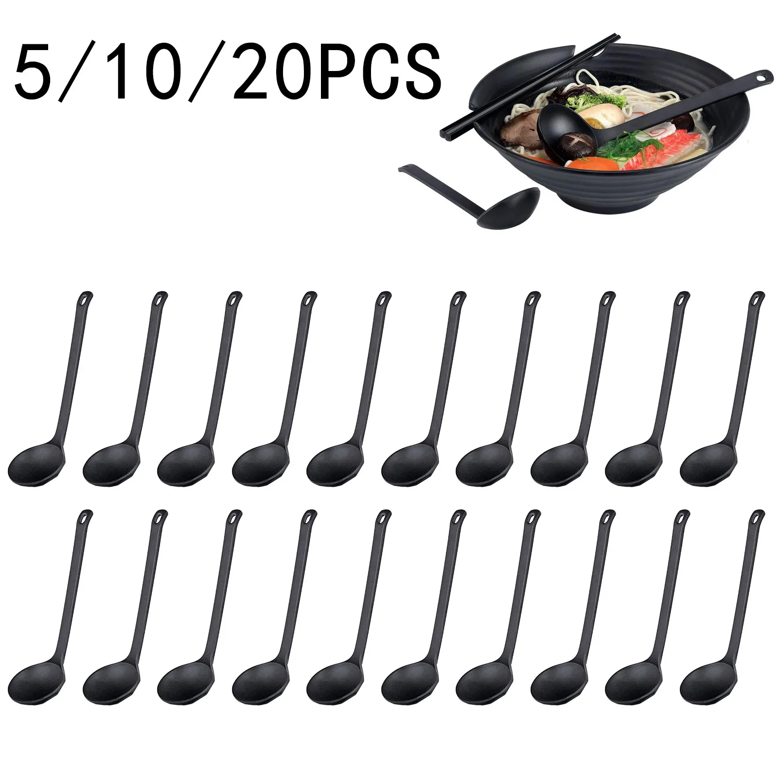 

Japanese Soup Spoon For Home Restaurant Kitchen Tools Plastic Spoon Home Flatware Porridge Bowl Chinese Dinner Ramen Spoon