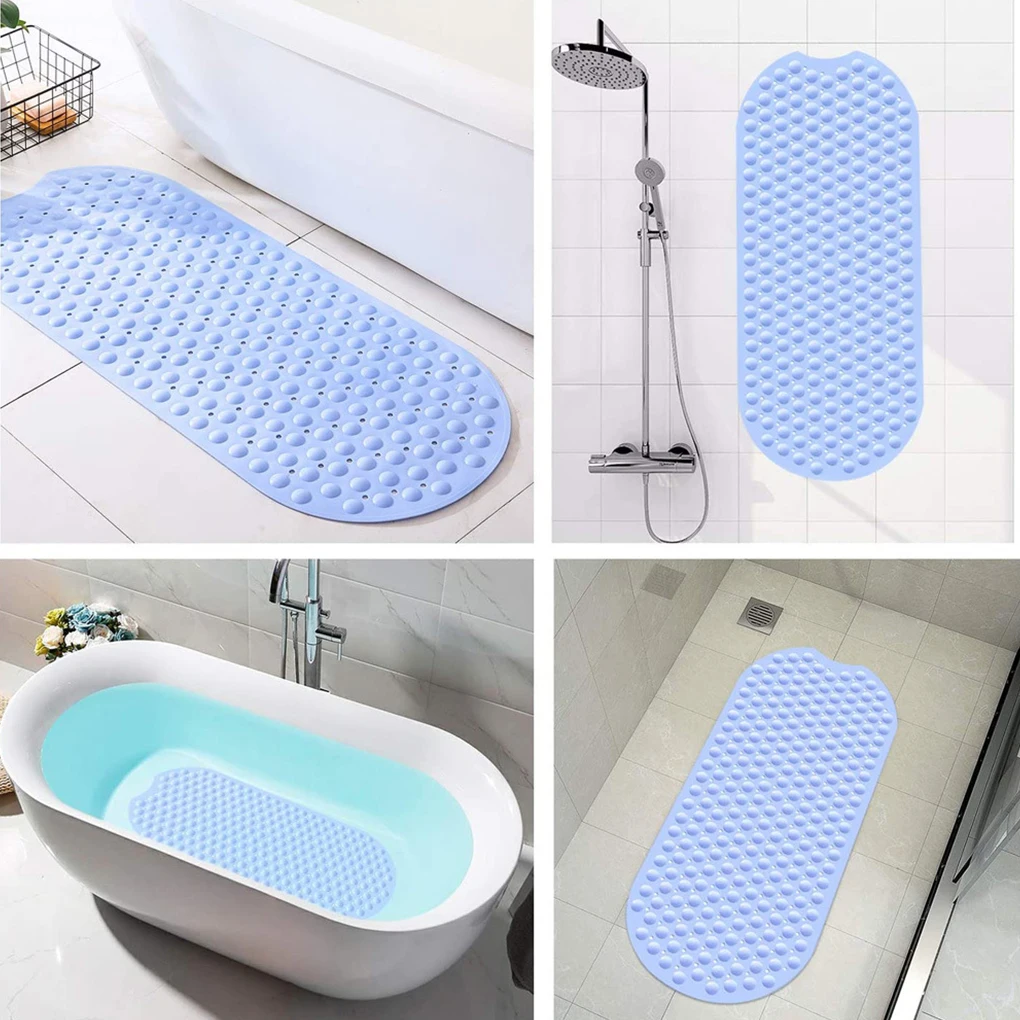 

Нескользящий коврик для ванной и душа с отверстиями для слива, нескользящий коврик с присосками, мягкий ТПЭ, товары для дома