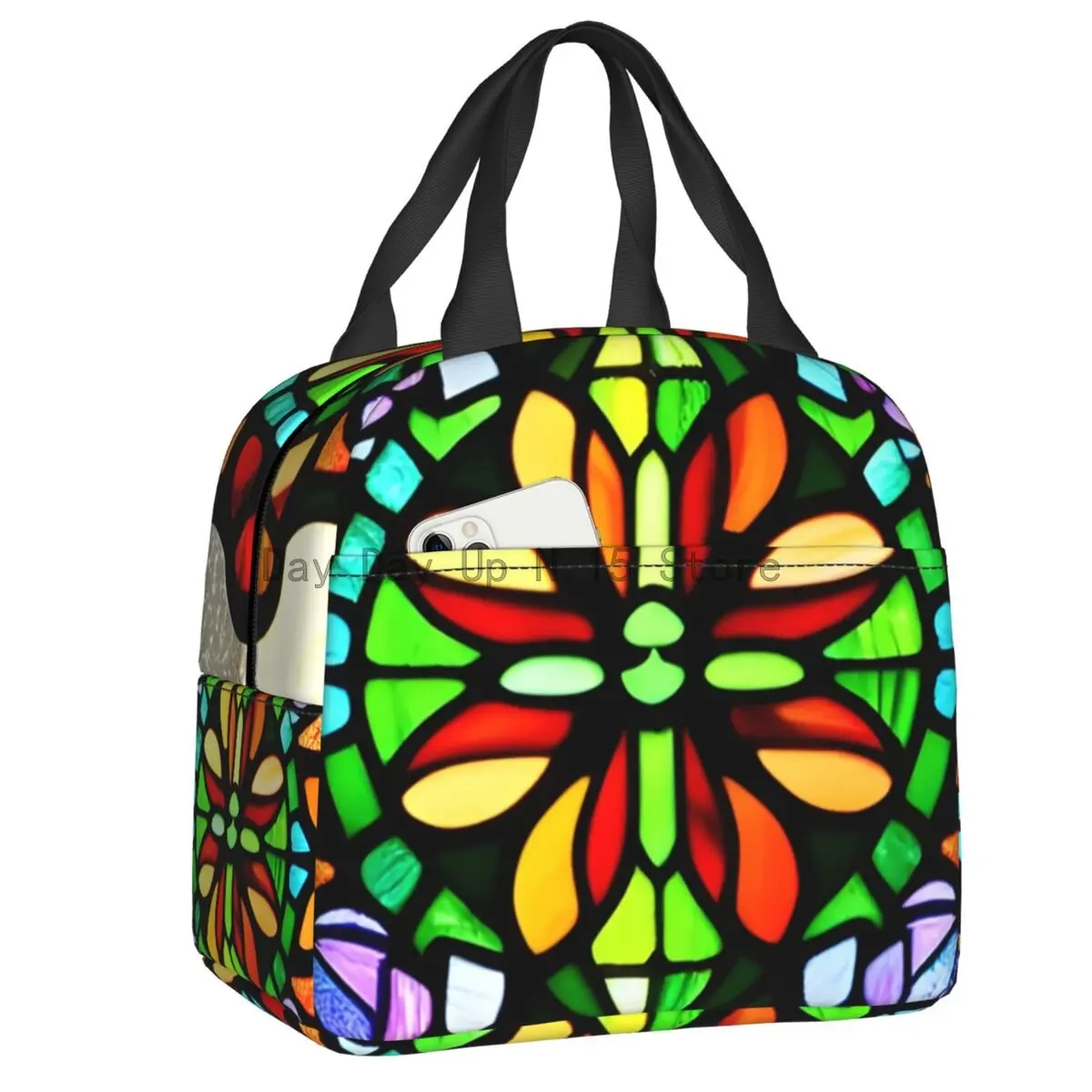 

Индивидуальный светящийся дизайнерский Ланч-бокс из витражного стекла, Женский теплоизолированный Ланч-бокс для взрослых, офисный Ланч-бокс