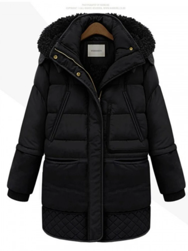 Fashion Women Long Down Coat Jackets Lady White Jacket Hooded Coats Female Thick Winter Outerwear Parkas Manteau Femme Hiver