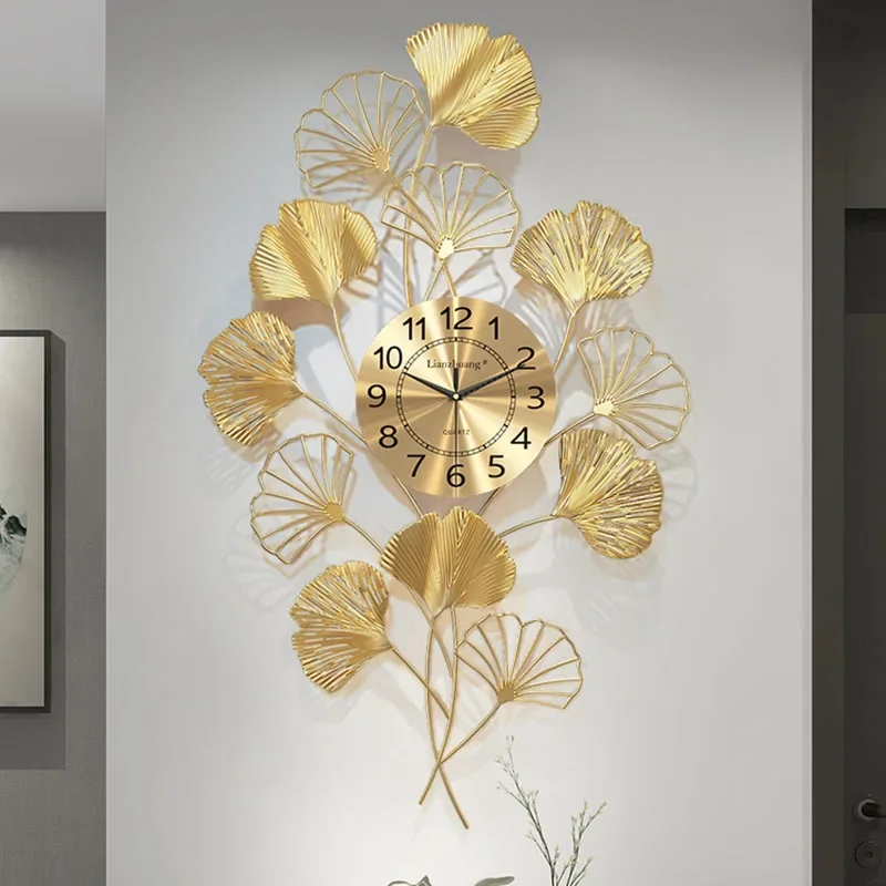 Эстетические минималистичные настенные часы дизайн в китайском стиле спальни