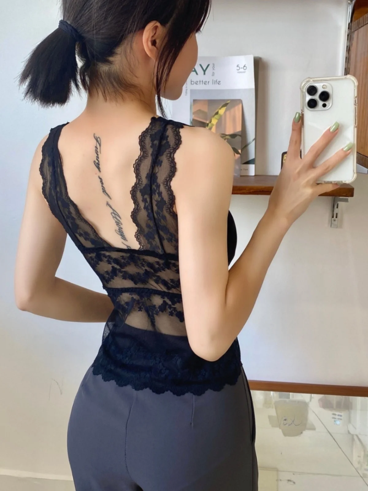 Кружевное нижнее белье с красивой спинкой новинка 2024 популярное сексуальное