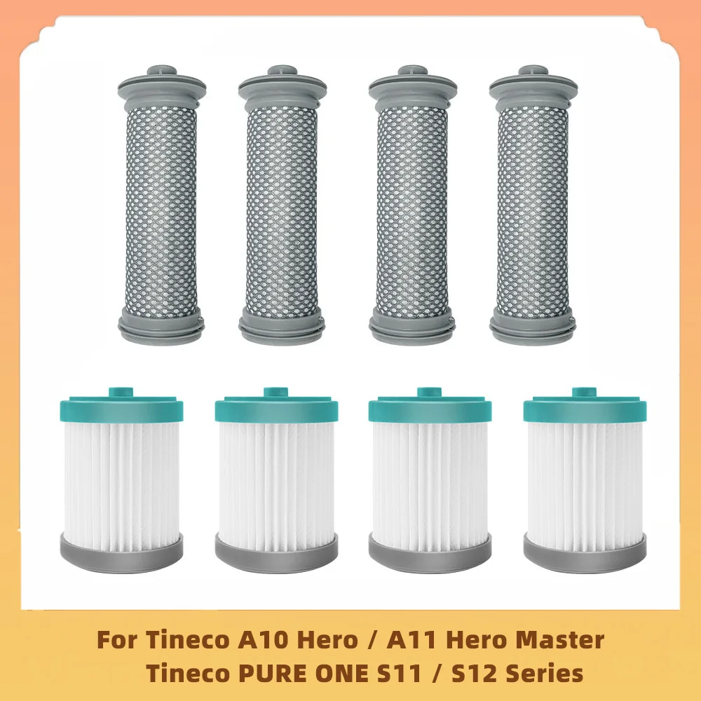 

For Tineco A10 Hero / A11 Hero / A10 Master / A11 Master / Tineco PURE ONE S11 / S12 Series Pre Post Hepa Filter Spare Parts