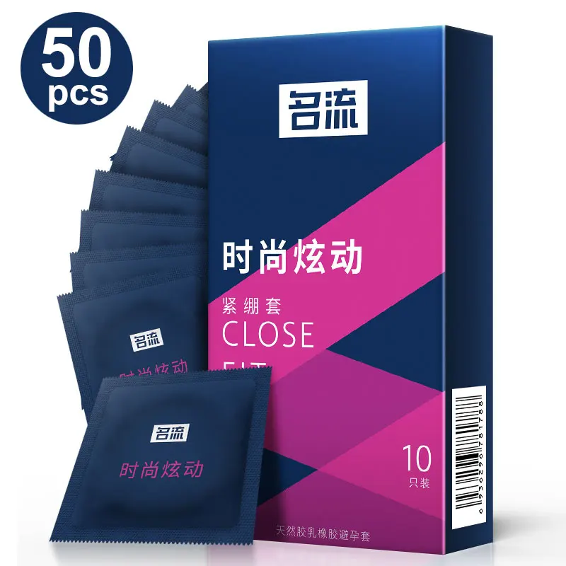

Mingliu 50pcs 49mm Tight Condoms Male Penis Sleeving Sexual Small Condom Erotic Sex Toys Sex Shop Intimate Goods for Men On Sale