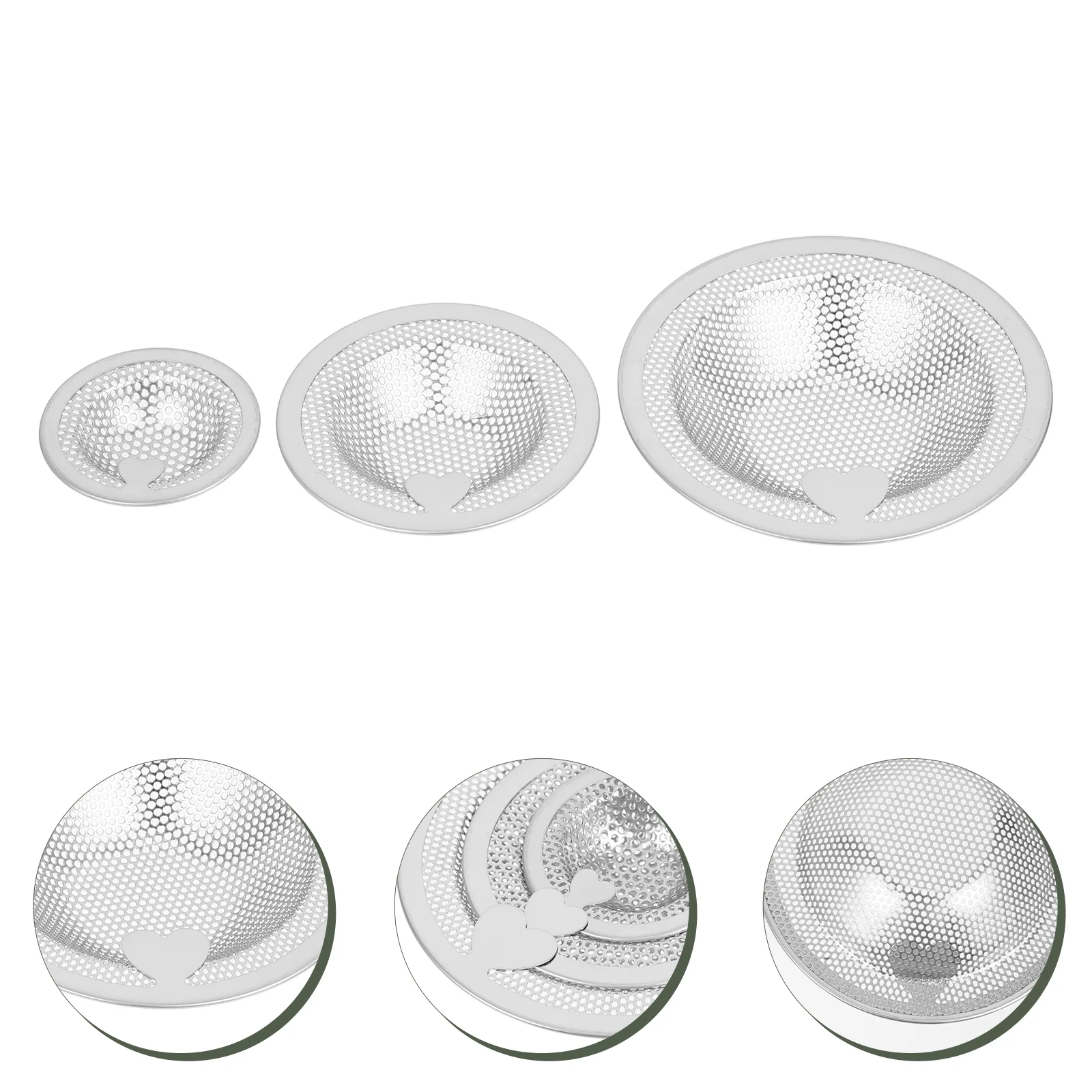 

Sink Strainer Drain Kitchen Filter Cover Basket Stopper Bathroom Catcher Steel Garbage Hairnet Mesh Shower Practical Stainless