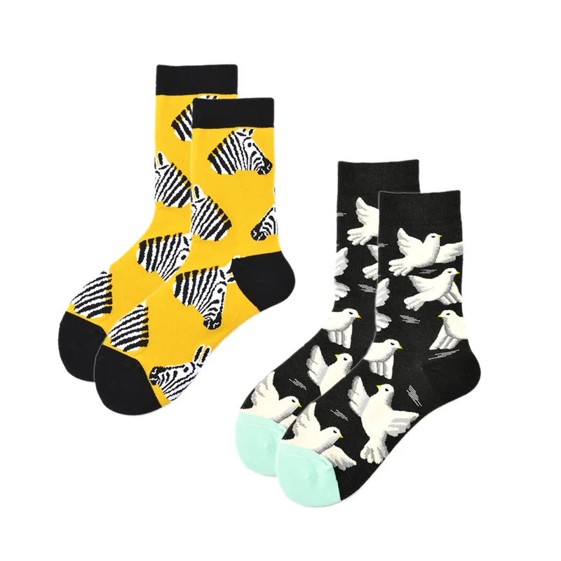 Newest Kawaii Cute Women Men  Socks Cartoon Animals Plants Stars Clothes Girl Printing Socks Unisex Socks  funny socks
