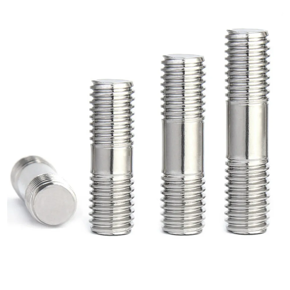 304 нержавеющая сталь двойная головка резьбовой стержень Метрическая стандартная