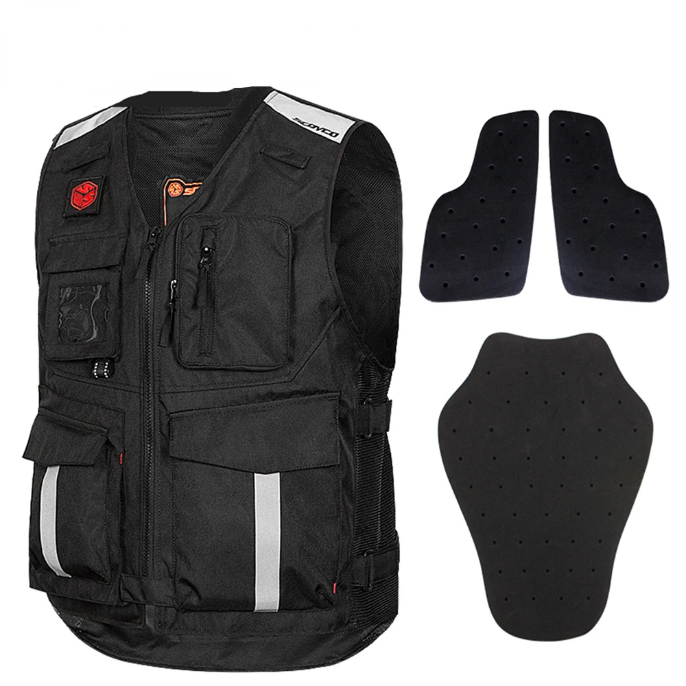 

Motorcycle Summer Breathable Mesh Reflective Vest Motorcycle Waistcoat Motocross Off-Road Racing Vest Protection