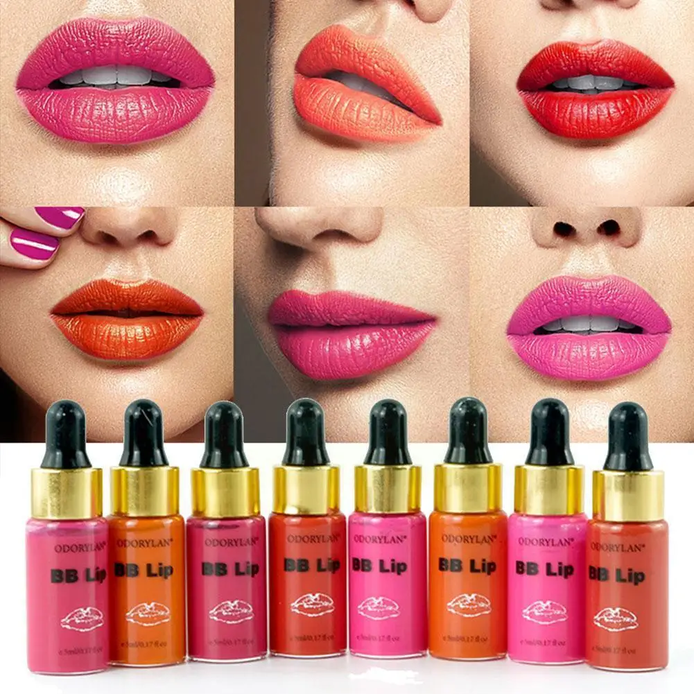 

1sets 5ml Korean Bb Lips Ampoule Serum Kit Bb Lip Serum Pigment Bb Cream Set For Lip Gloss Q5v7