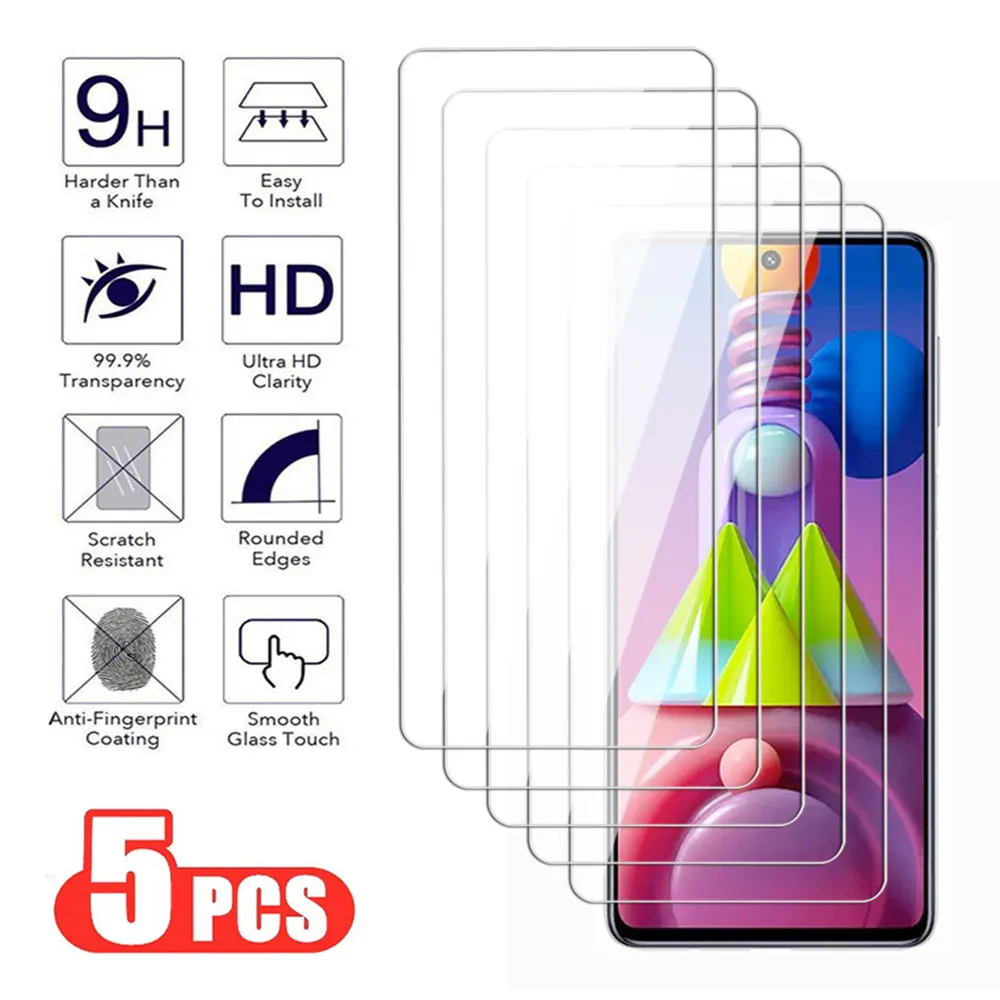 Фото Защитное Стекло 9d Hd Для Samsung Galaxy A41/a42/a51/a52/a53/a54/a55/a71/a72/a73 M42/m51/m52/m53/m55/m62 - Водонепроницаемая ... №1