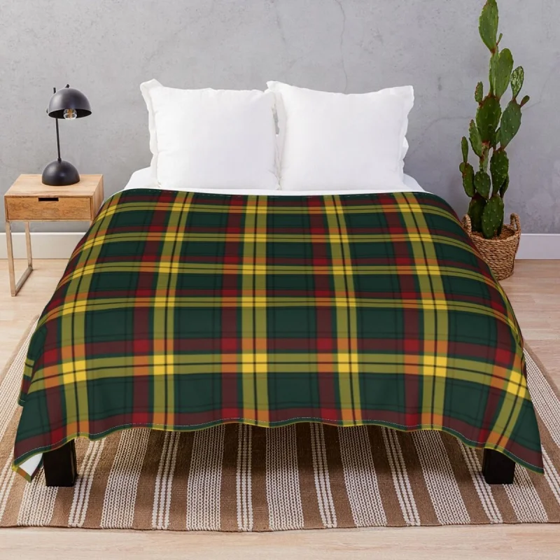 

Clan MacMillan Tartan Blankets Fleece Autumn/Winter Soft Throw Blanket for Bed Sofa Camp Cinema