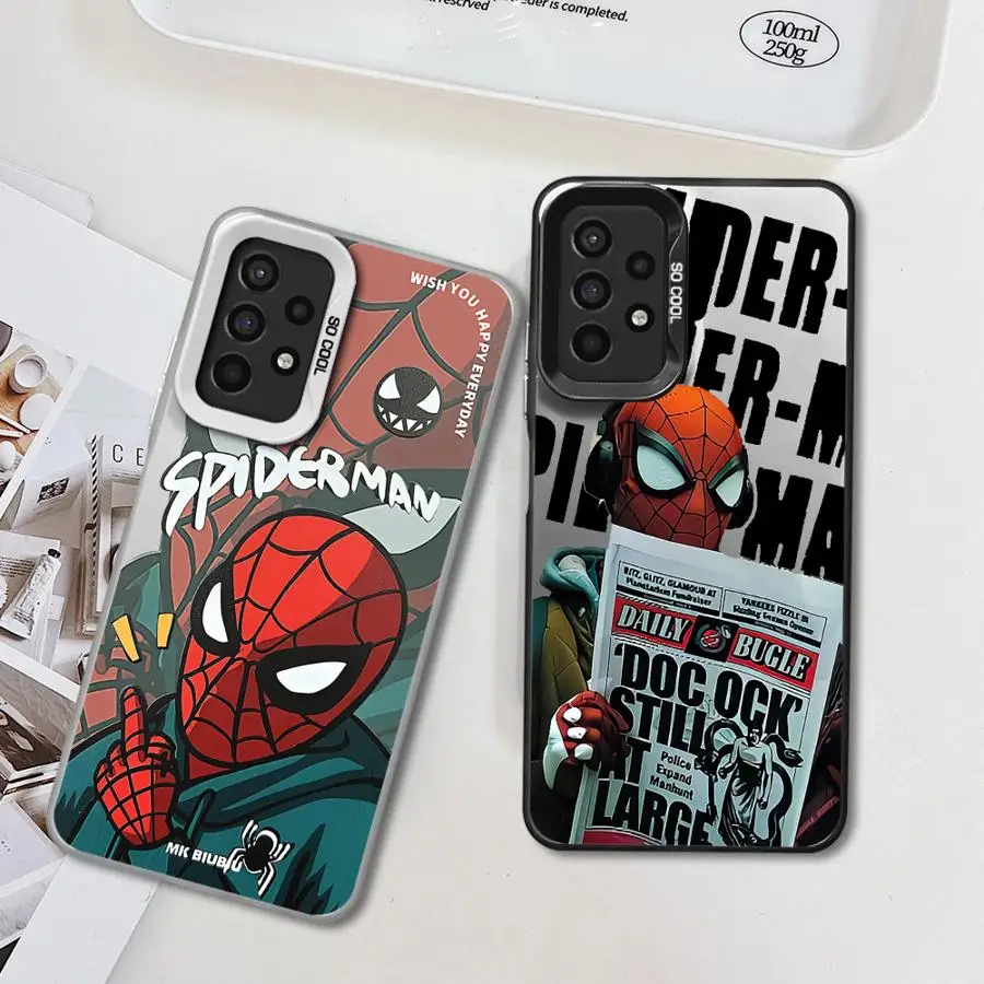 Marvel Sipiderman Cool Phone Case for Samsung Galaxy A12 A13 A14 A22 A32 A33 A34 A23 A24 A35 4G 5G Soft Shockproof Cover