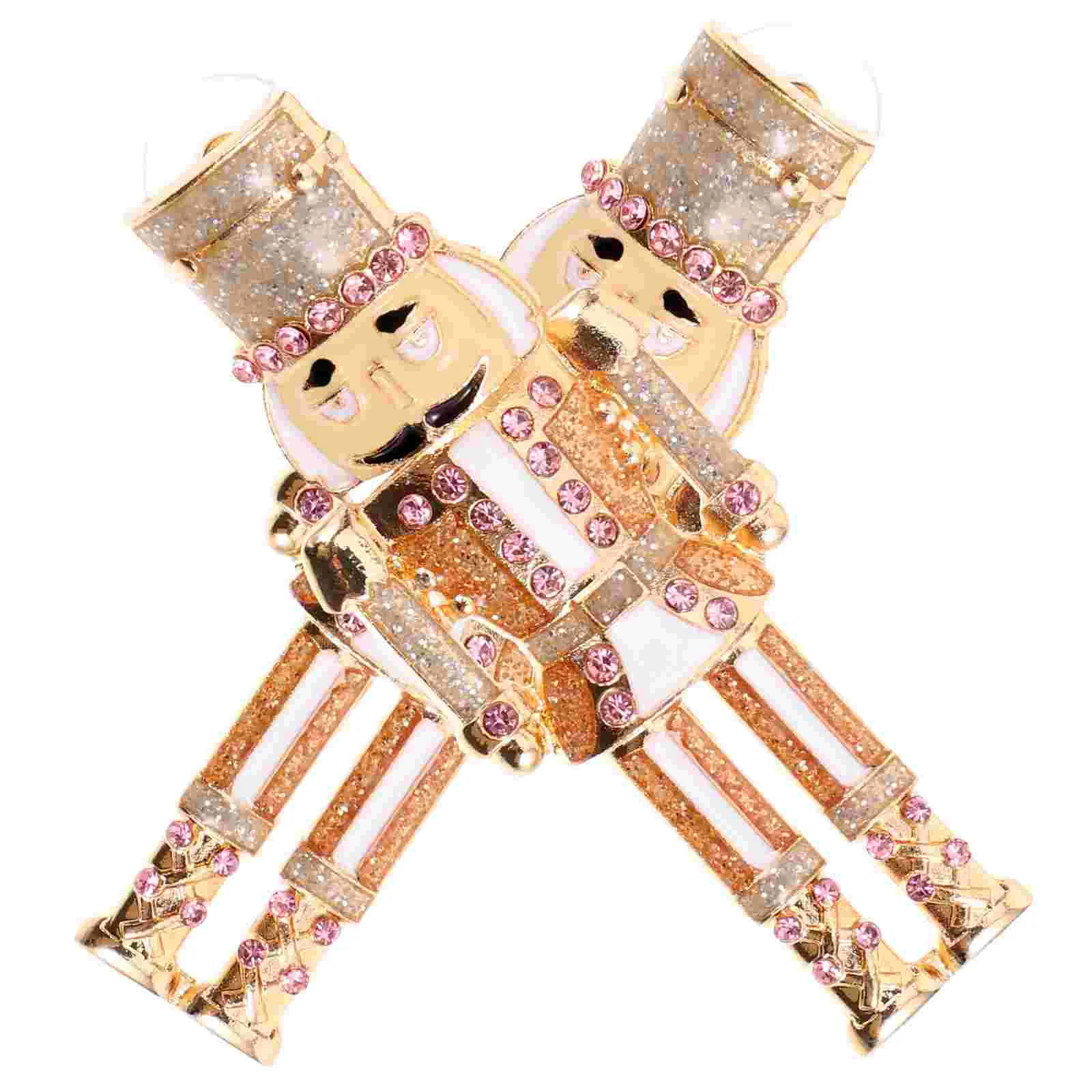 Женские серьги Щелкунчик со стразами европейские и американские красочные