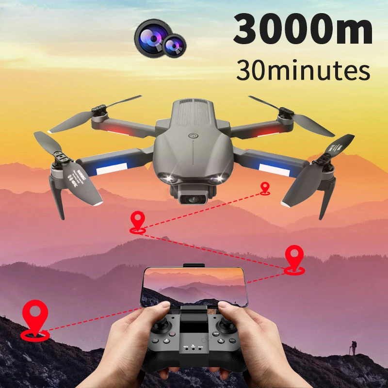 

2022 NEW Mini GPS 6K Drone Dual HD Camera Professional Aerial Photography Brushless Motor Foldable Quadcopter RC Distance 2000M