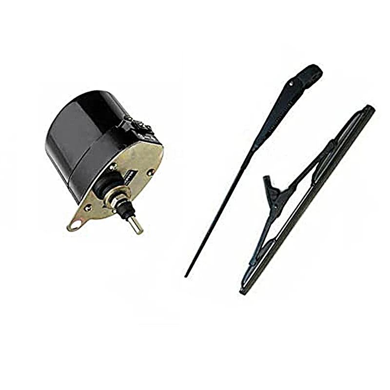

12V Universal Windscreen Wiper Motor Replacement With Arm And Blade For Willys Jeep Tractor 01287358 7731000001
