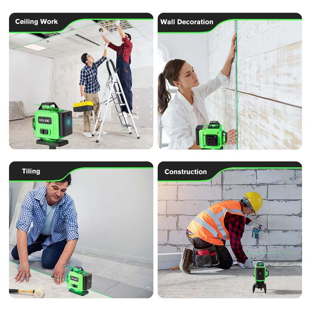 Лазерный уровень HGLINE Mini 16/12 линий