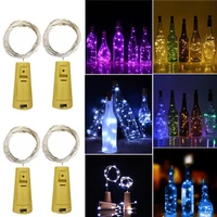 351020pcs wine bottle light with cork led string lights battery fairy lights garland christmas party wedding bar decoration