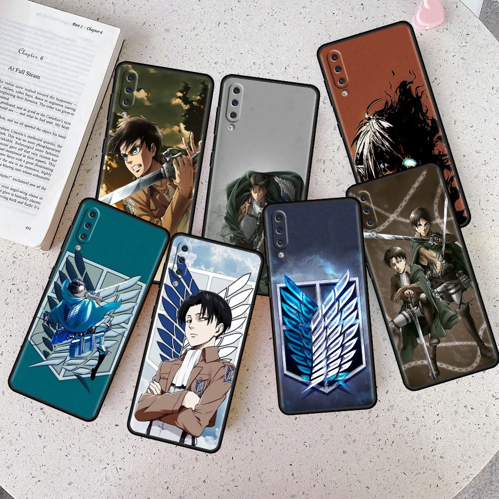 

Soft Silicone Phone Case Funda for Samsung Galaxy A32 A50 A21s A12 A72 A52 A51 A20e A20s A30 A10e Cute Anime Attack On Titan